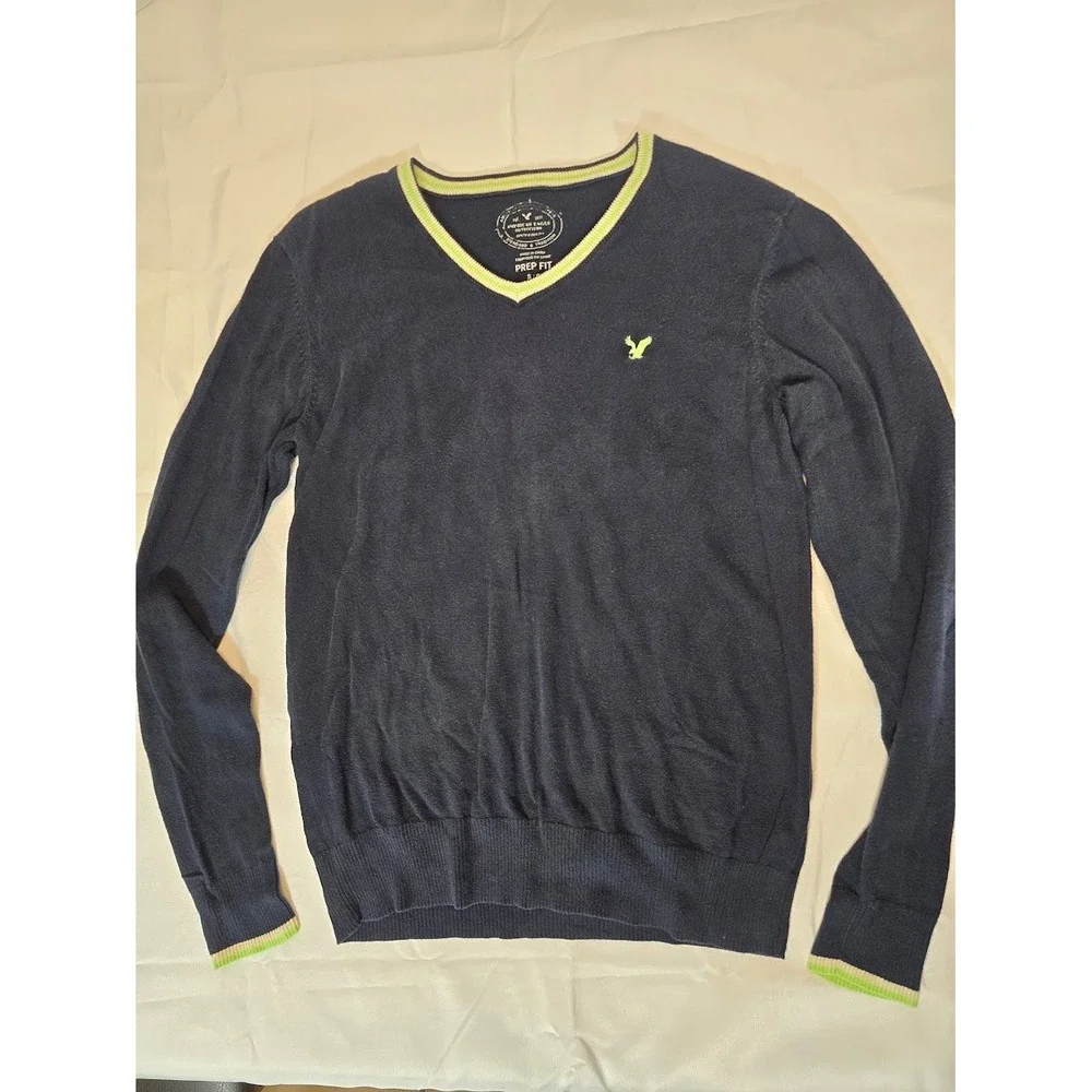 American‎ Eagle Outfitters V-Neck Sweater Prep Fit Pullover Small